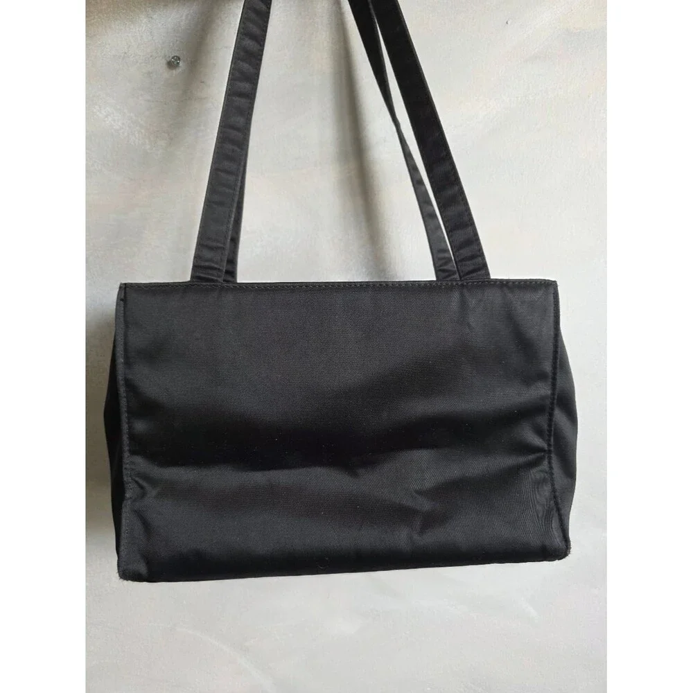 Vintage Kate Spade Sam Classic Nylon Shoulder Bag Boxy Black 11x7x5.5